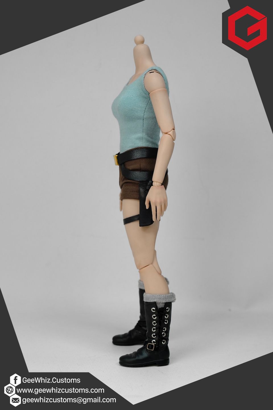 Geewhiz Customs: 1:6 Scale Lara Croft Classic Game Outfit